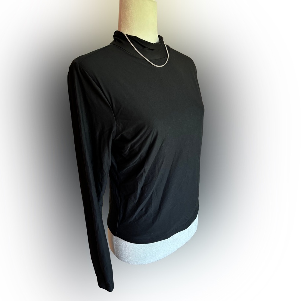 Wild Fable Black Mock Neck Basic Long Sleeve Layering NWT Sizes L XL XXL